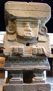 Chalchiuhtlicue statue from the Moon Pyramid