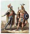 Moctezuma and Cortes meet